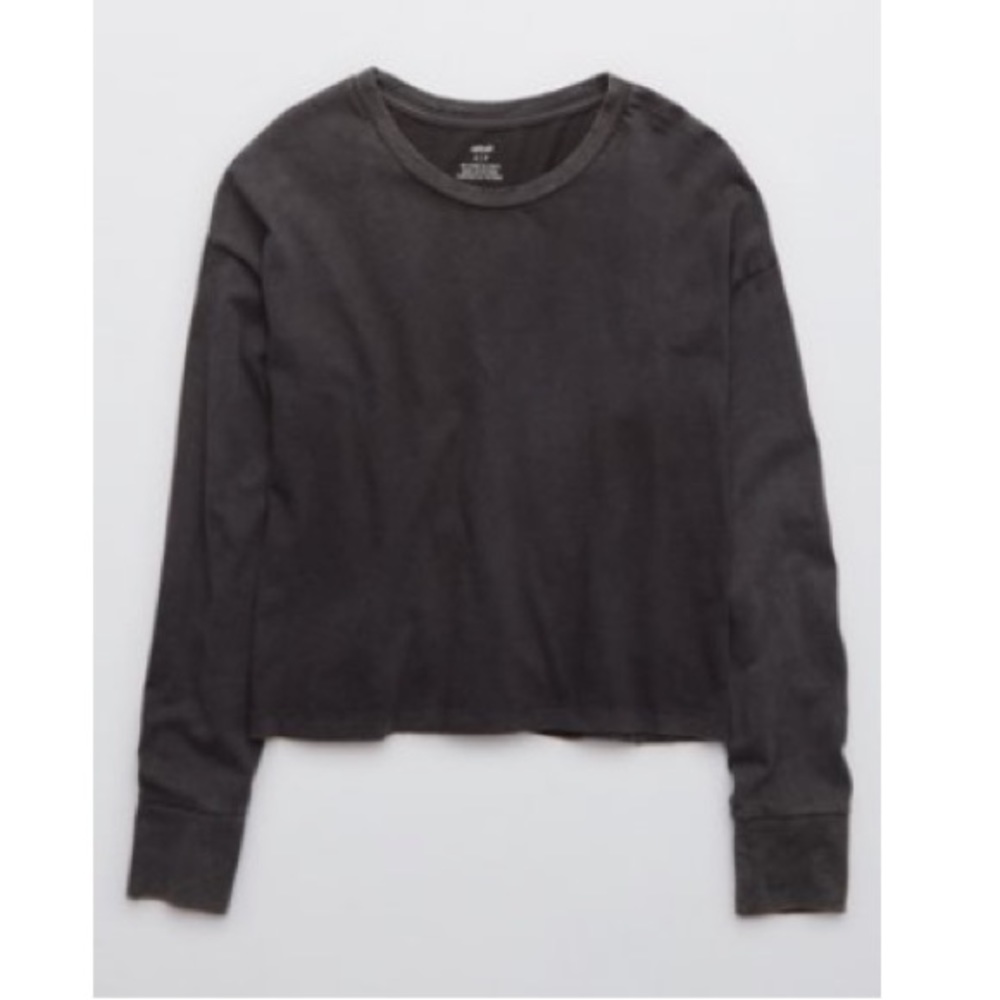 Aerie Boyfriend Cropped Longsleeve